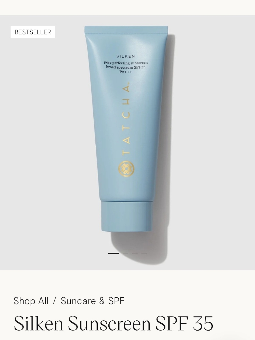 Tatcha Silken Sunscreen SPF 35 - Sky Blue